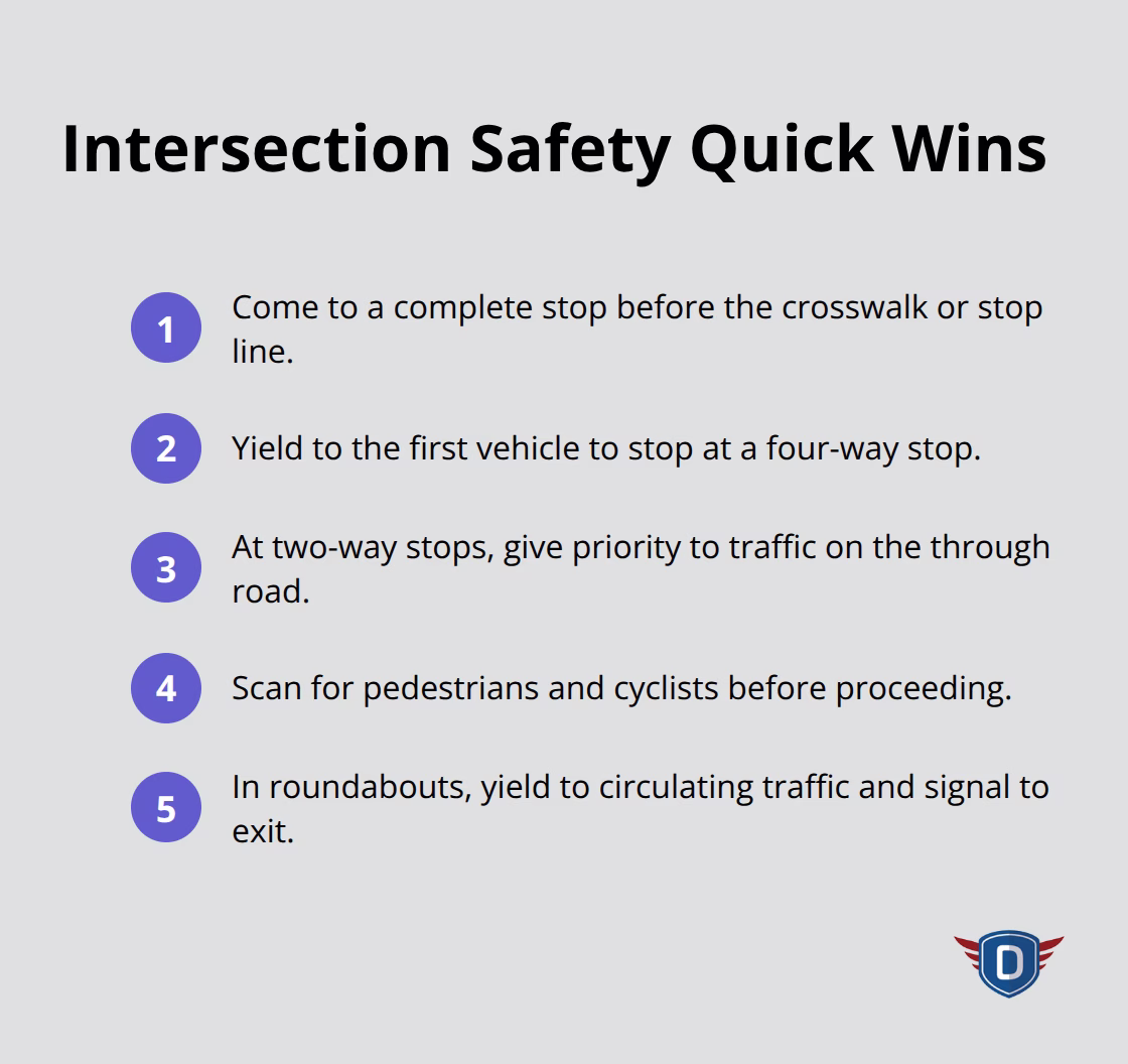 Key right-of-way actions to prevent Florida intersection crashes - Florida traffic safety guidelines