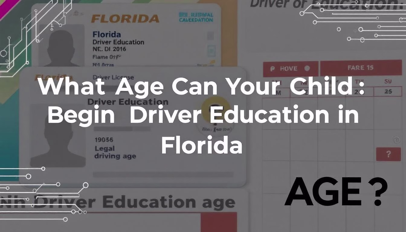 What Age Can Your Child Begin Driver Education in Florida